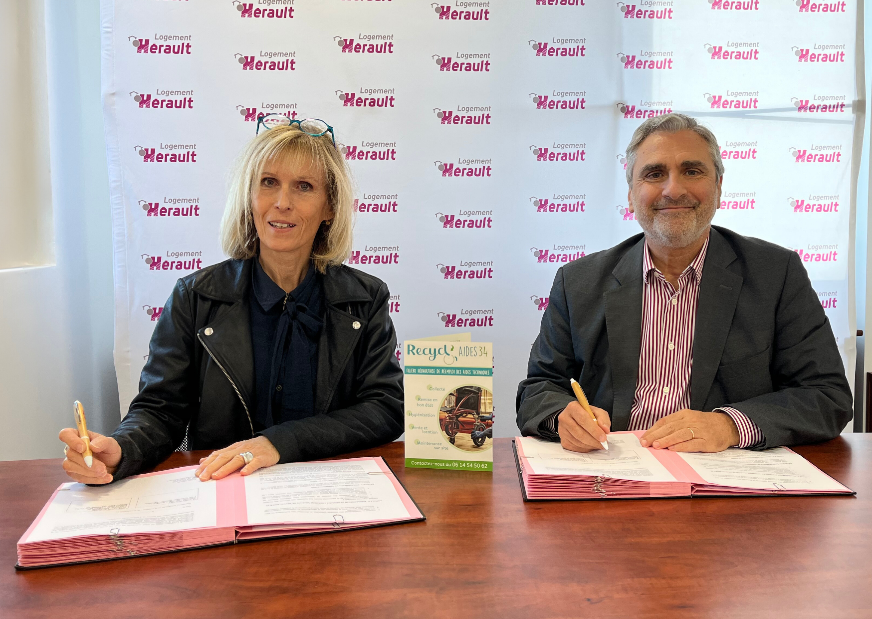  Recycl'Aides 34 et Hérault logement signent une convention de partenariat